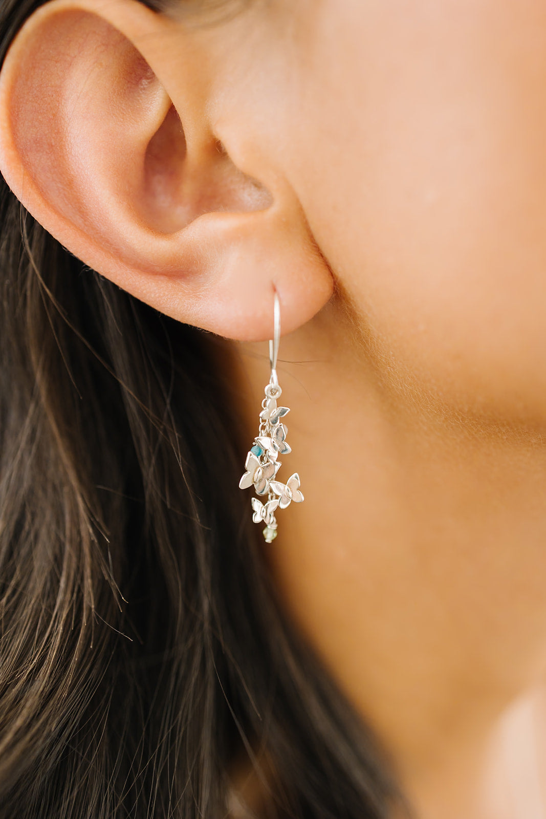Silver Butterfly Dangle Earrings (SPECIAL ORDER)
