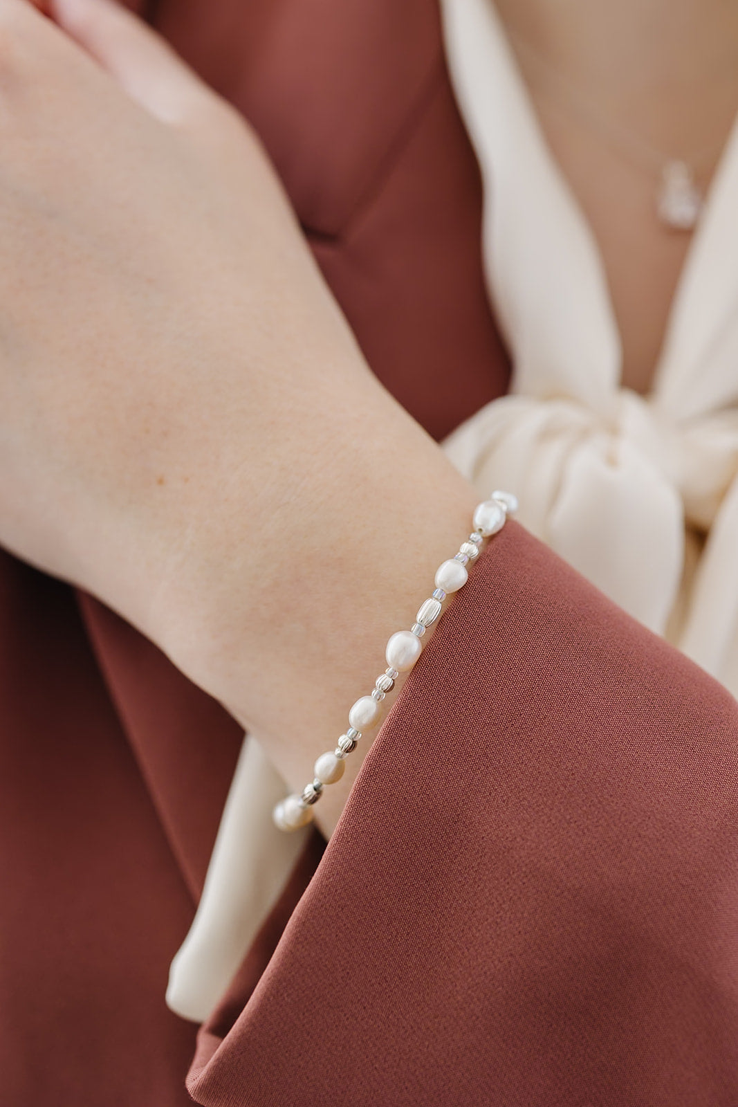 Tiny Pearl Beaded Bracelet