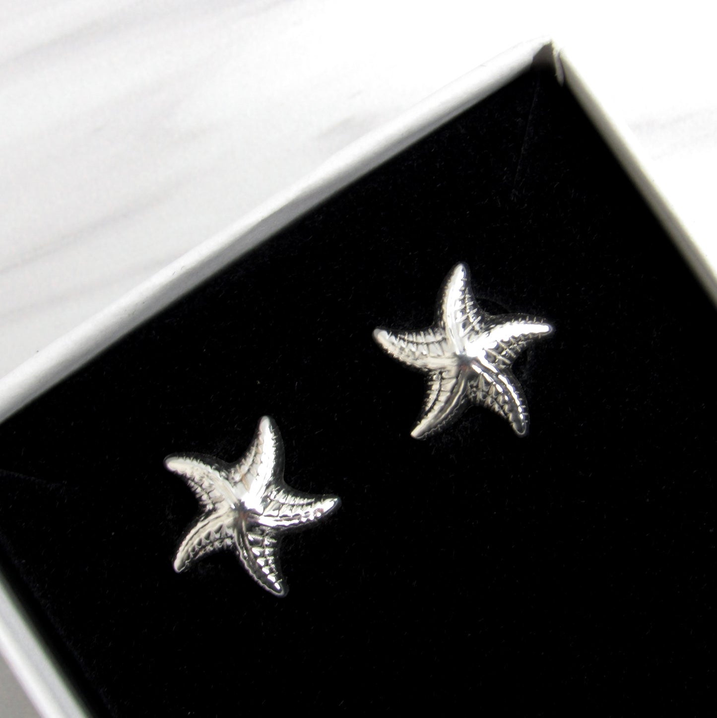 Sterling Starfish Stud Earrings