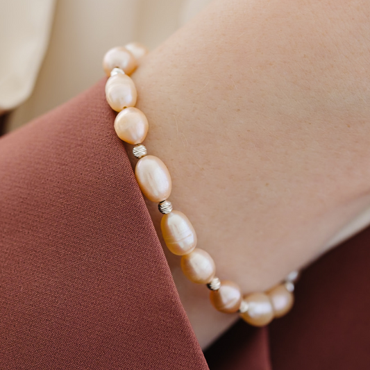 Pink Freshwater Pearl Bracelet