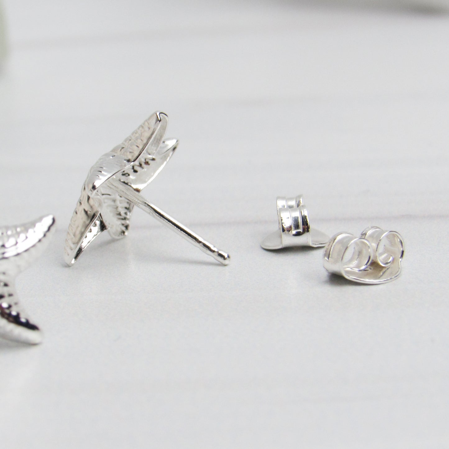 Sterling Starfish Stud Earrings