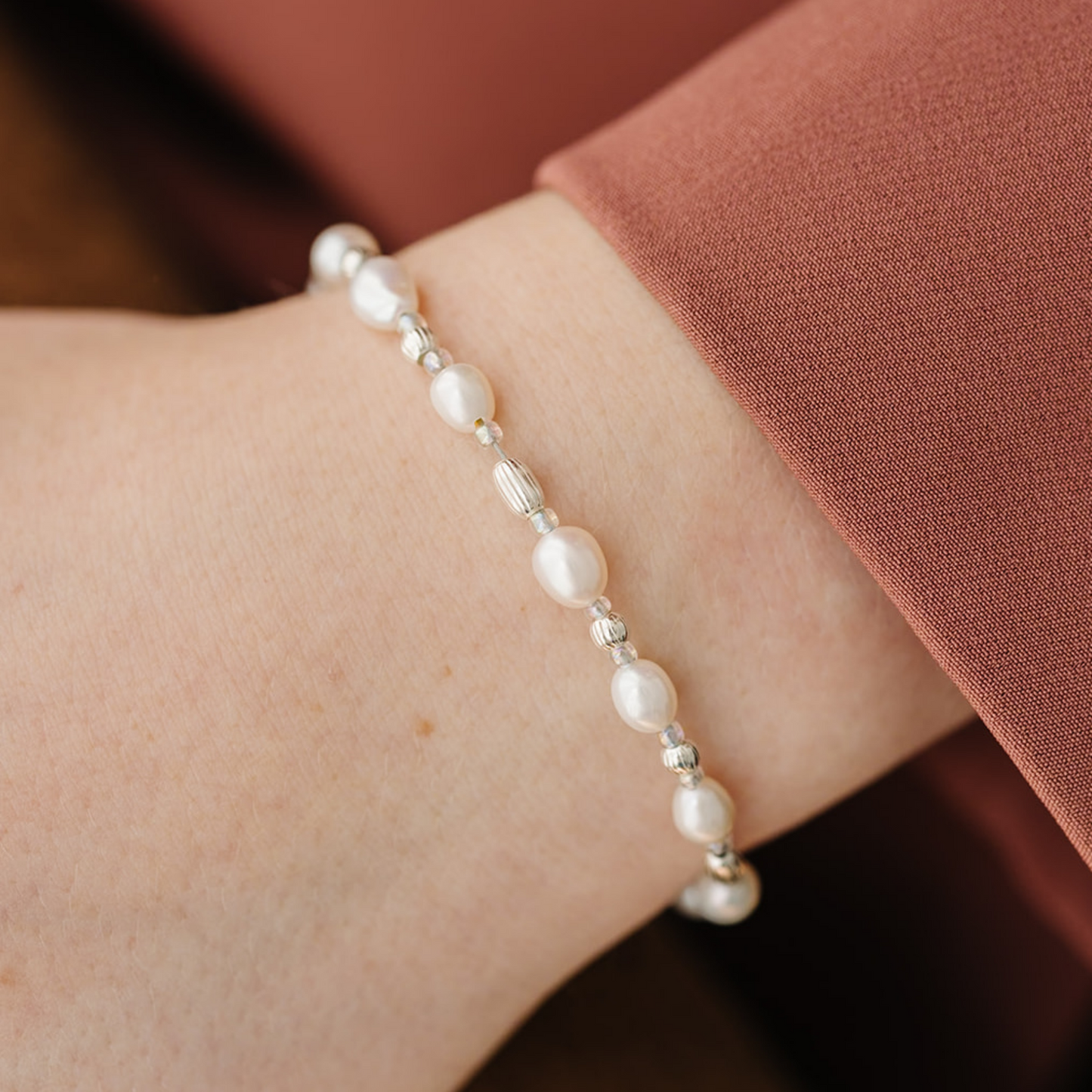 Tiny Pearl Beaded Bracelet