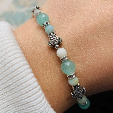 Mint Green Sea Turtle Bracelet