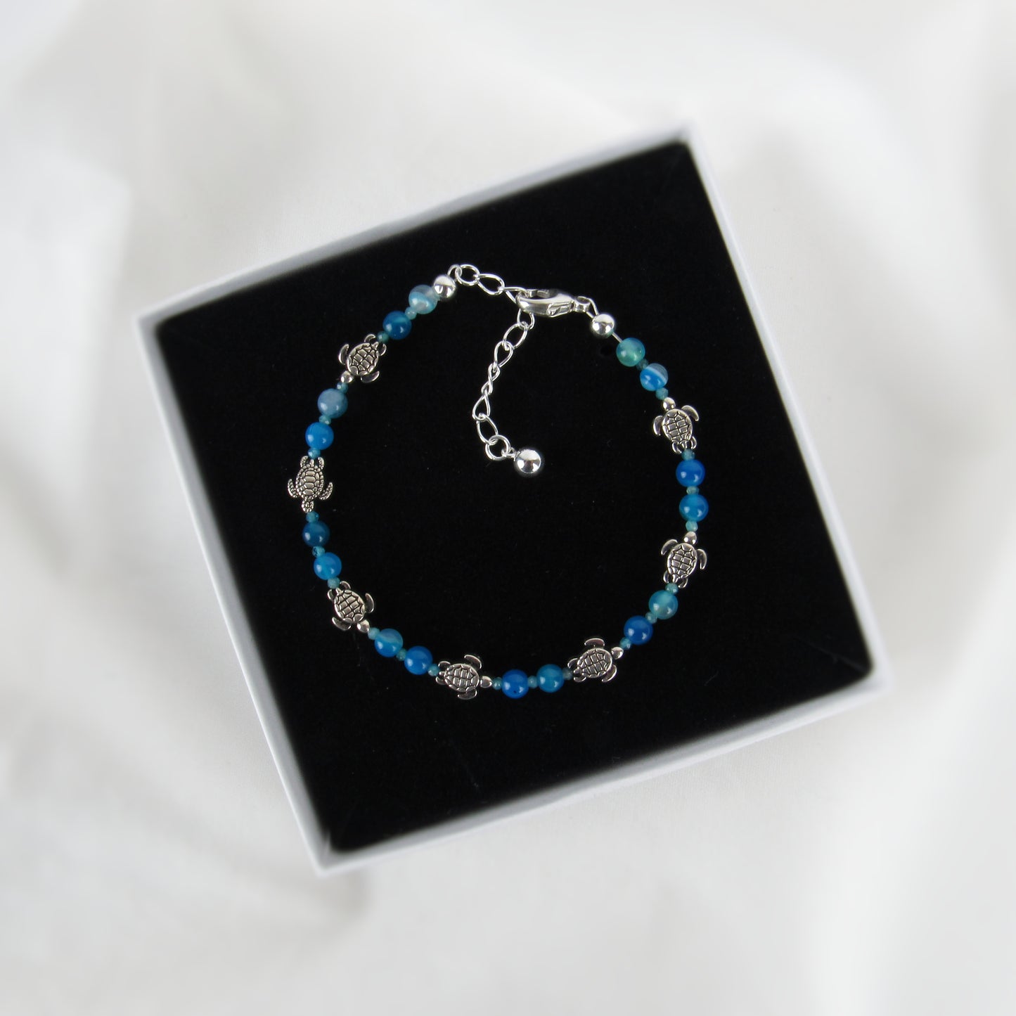 Tiny Blue Sea Turtle Bracelet