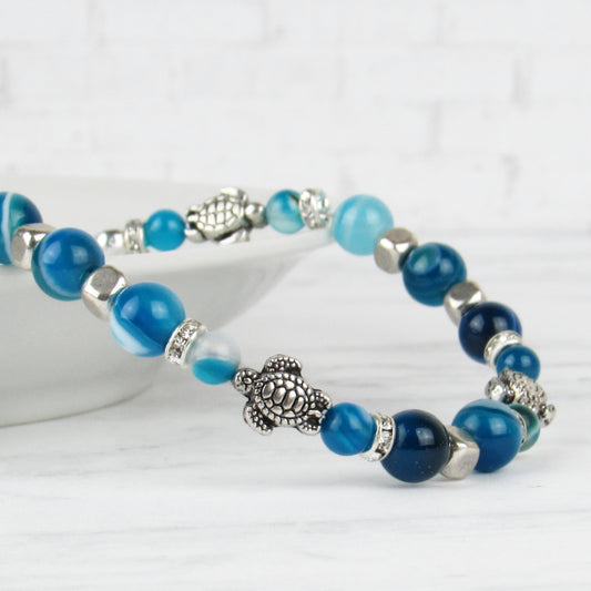 Blue Sea Turtle Bracelet