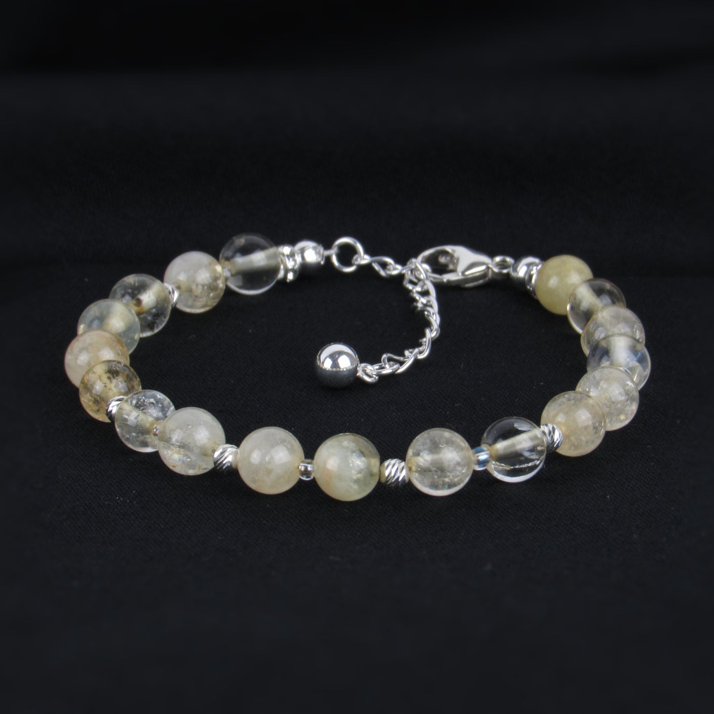 Light Yellow Bracelet with Citrine Gemstones