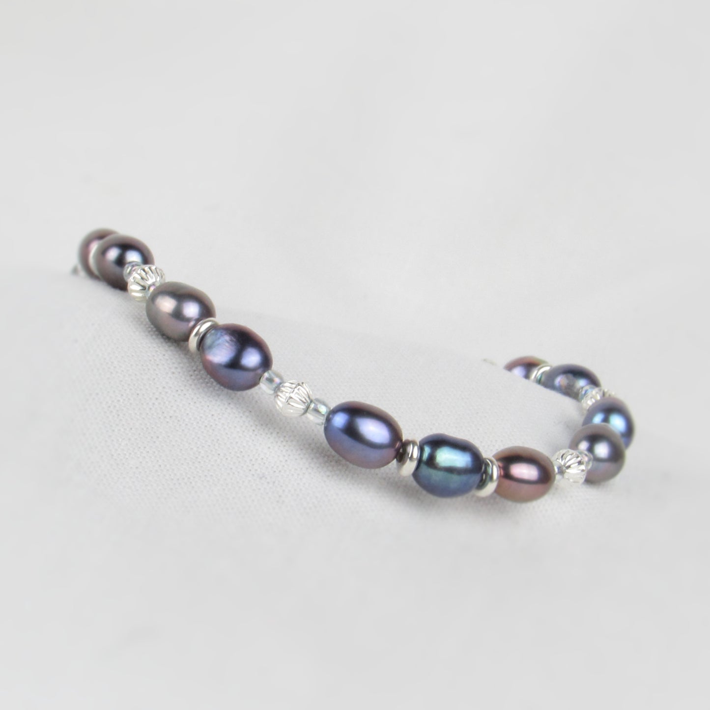 Purple Peacock Pearl Braclet