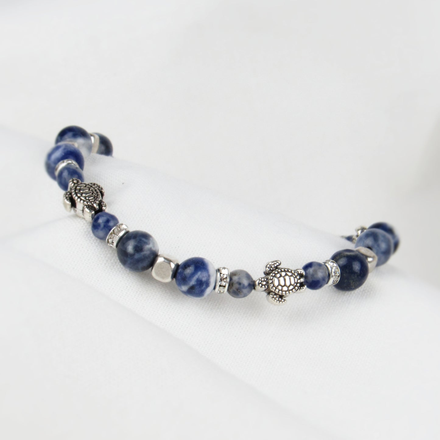 Denim Blue Sea Turtle Bracelet