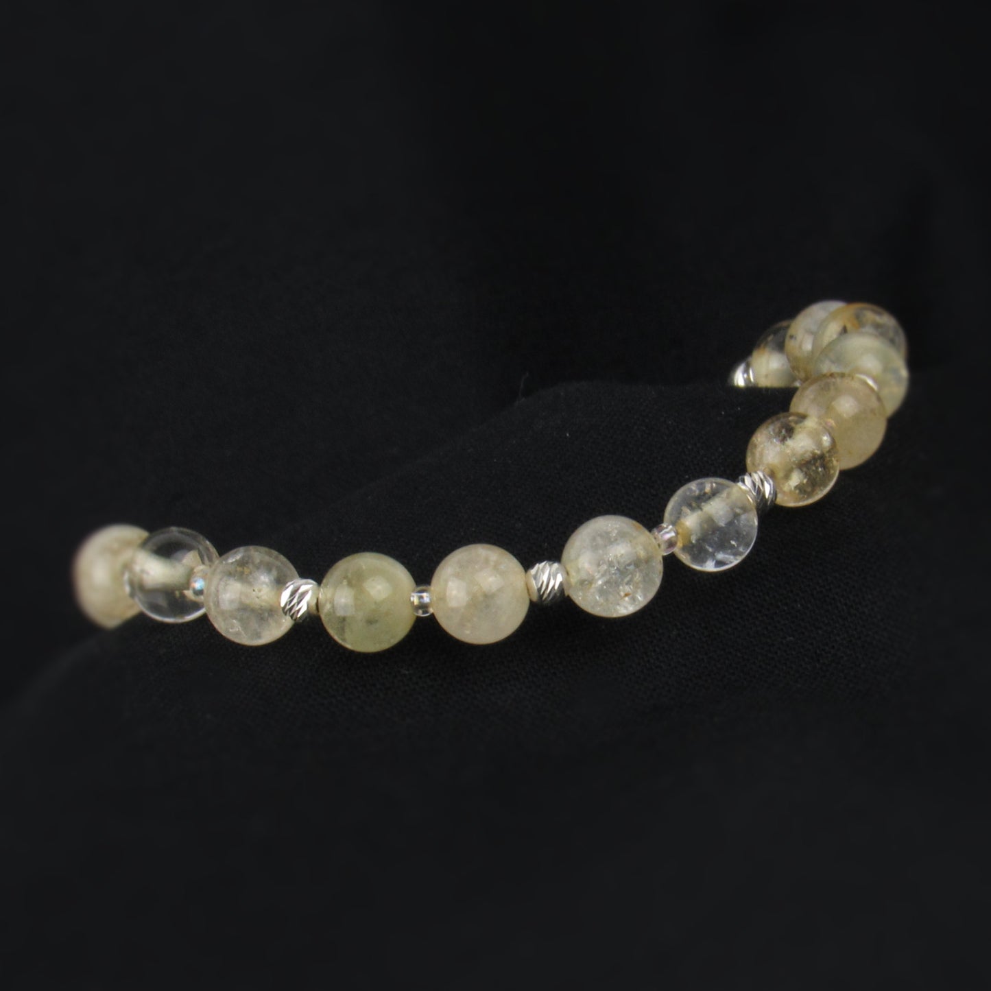 Light Yellow Bracelet with Citrine Gemstones