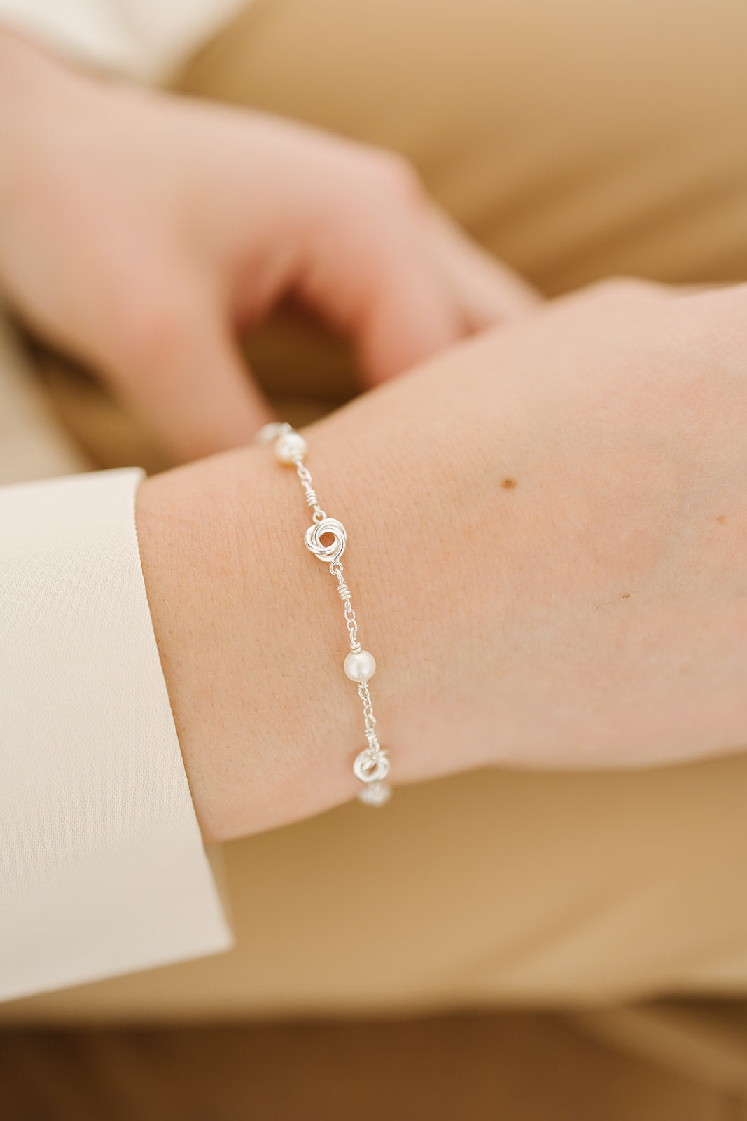 Elegant Pearl & Knot Bracelet (SPECIAL ORDER)