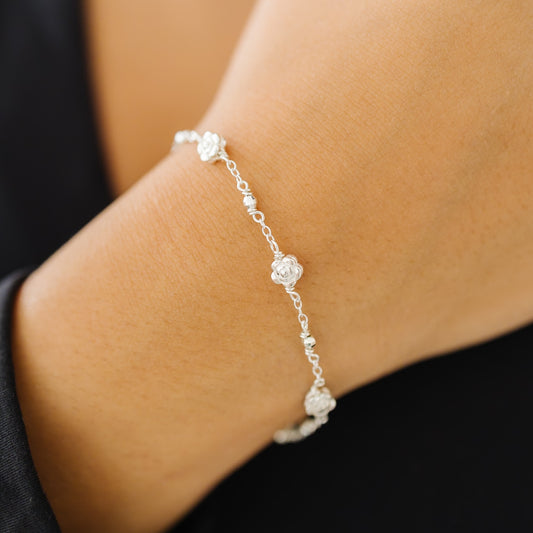 Dainty Rose Chain Bracelet