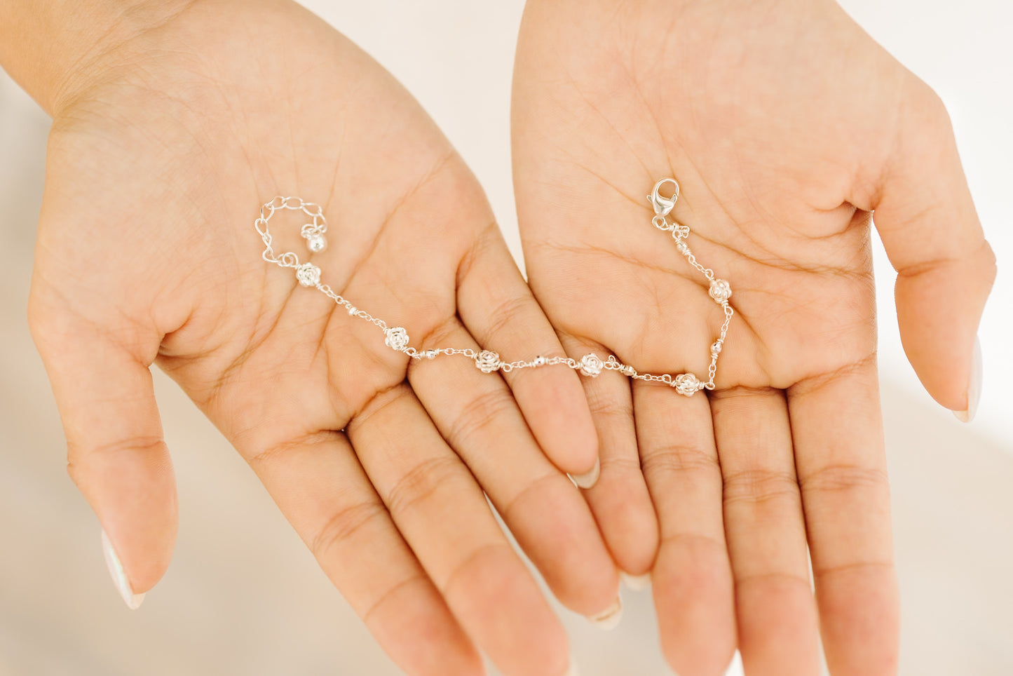 Dainty Rose Chain Bracelet