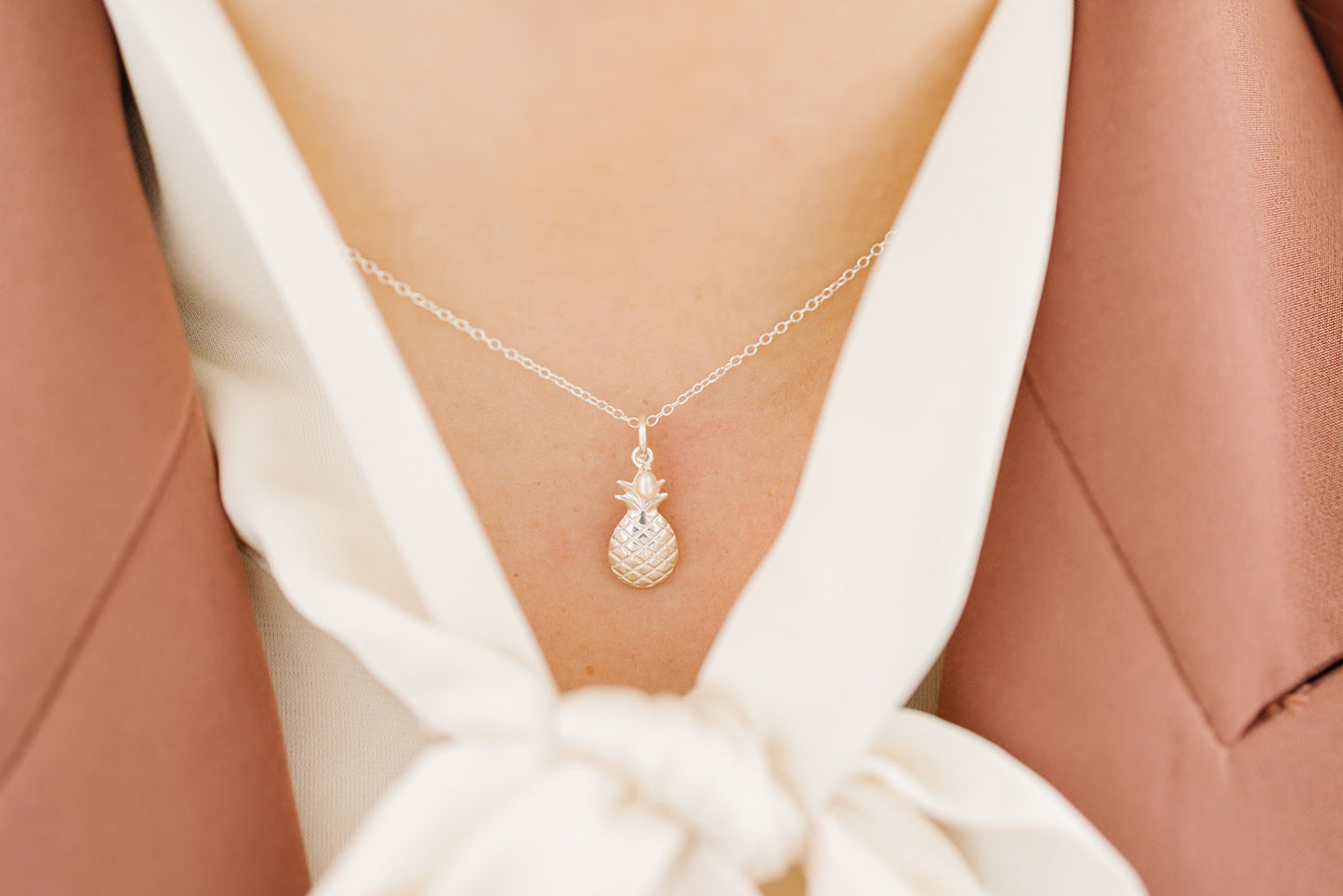 Pearl Pineapple Pendant Necklace