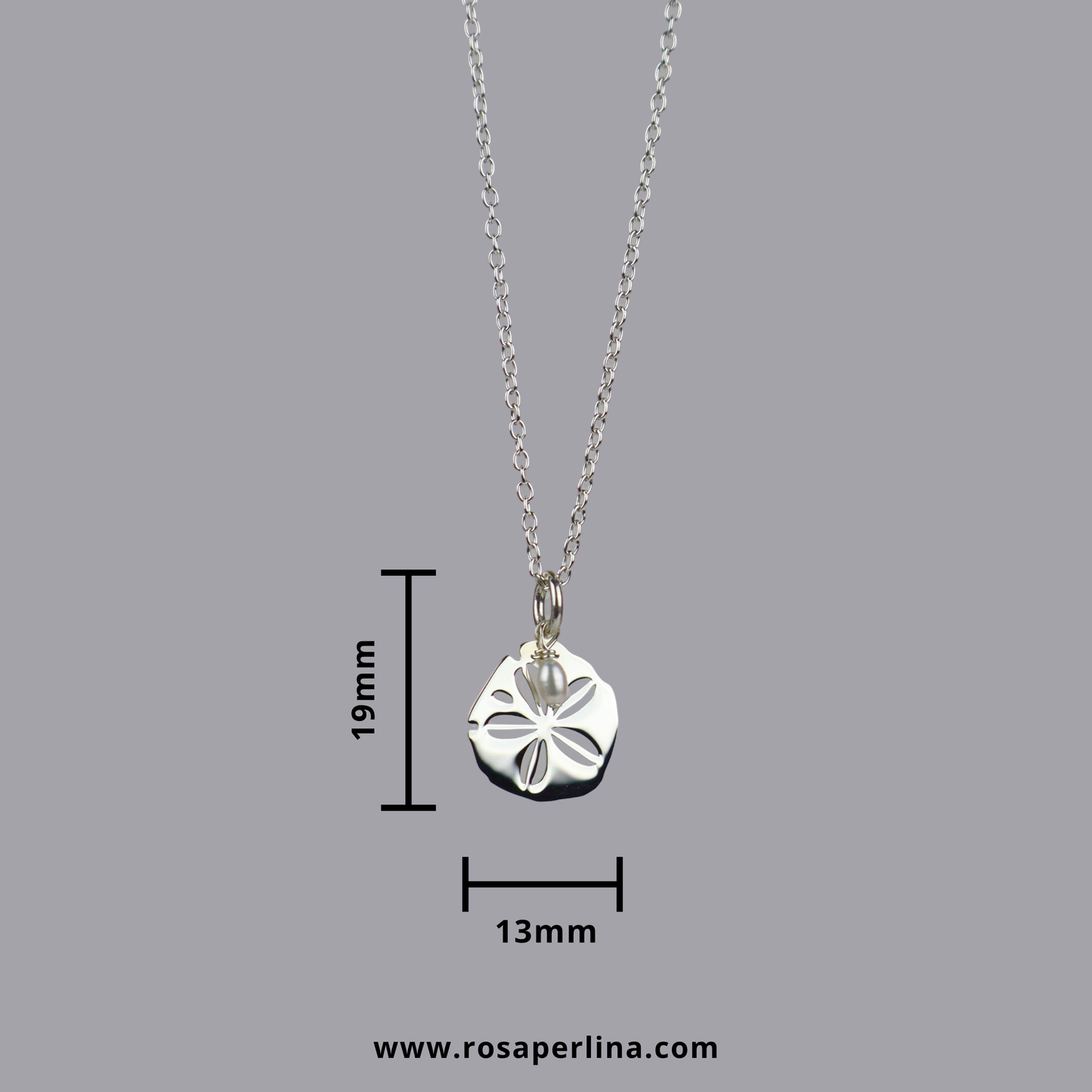 sand dollar necklace dimensions
