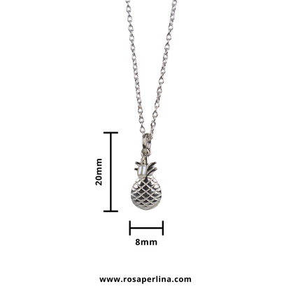 Pearl Pineapple Pendant Necklace 18in. (Sterling Silver)