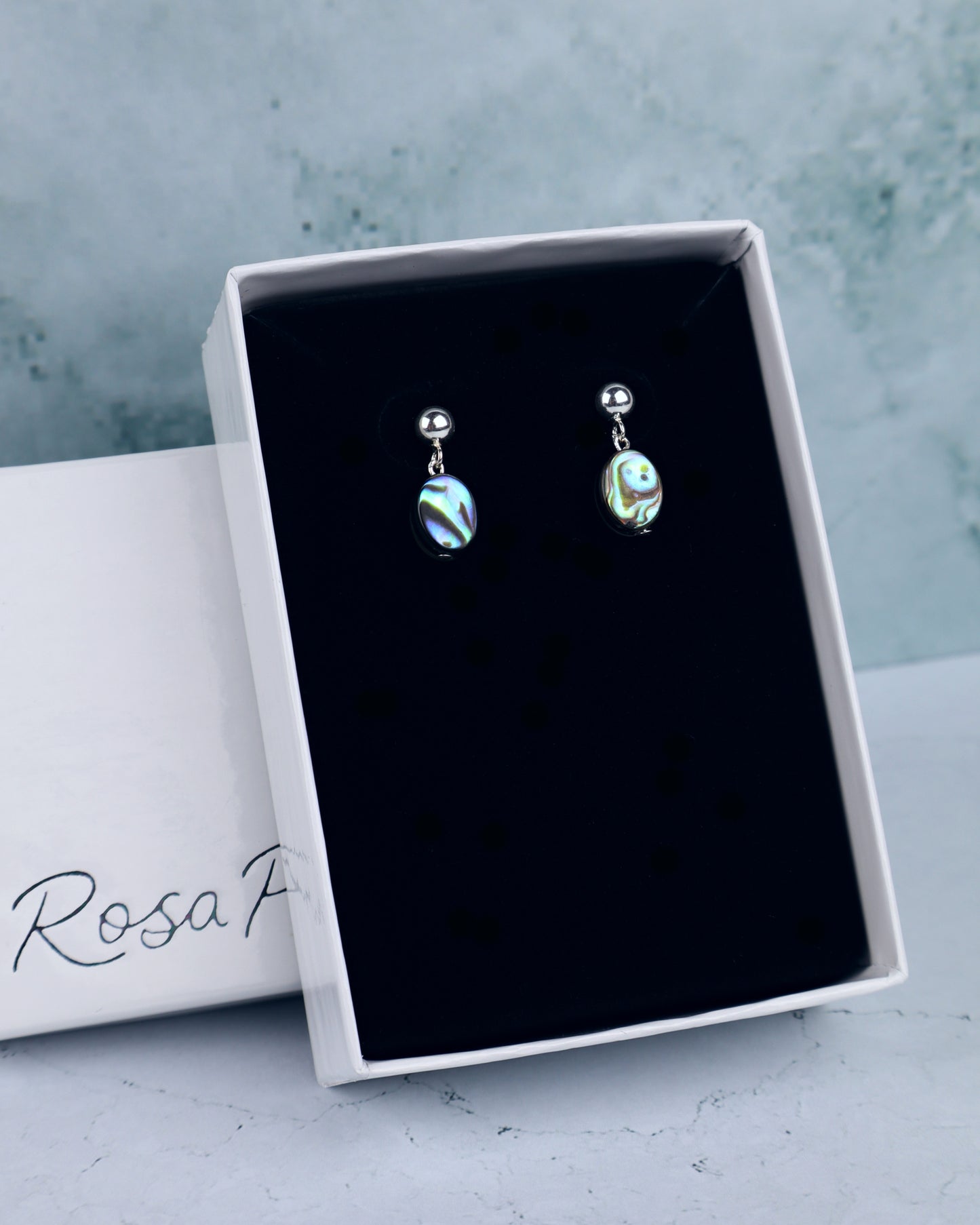 PRE ORDER! Tiny Oval Abalone Stud Earrings (Sterling Silver/ 14k Gold-Filled)