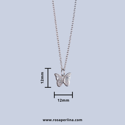 butterfly pendant necklace dimensions by rosa perlina jewelry