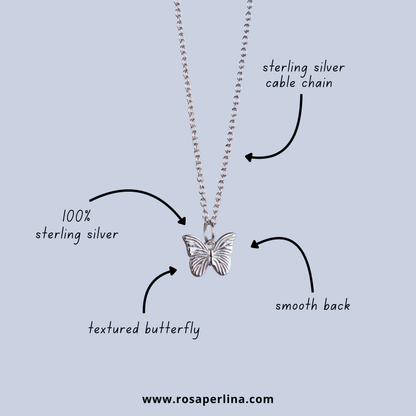 butterfly pendant necklace information 