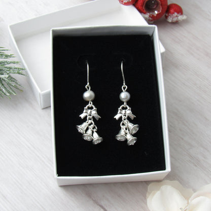 Sterling Silver Bell Earrings