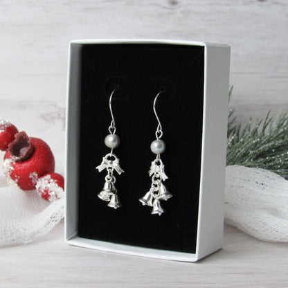 Sterling Silver Bell Earrings