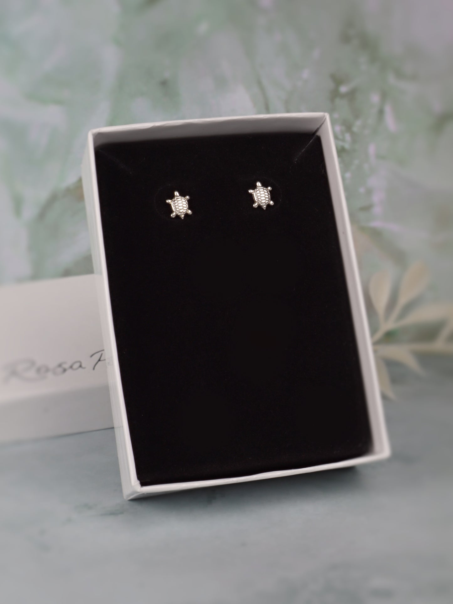 Mini Sea Turtle Earring Stud Earrings (Sterling Silver) (14k Gold-Filled)