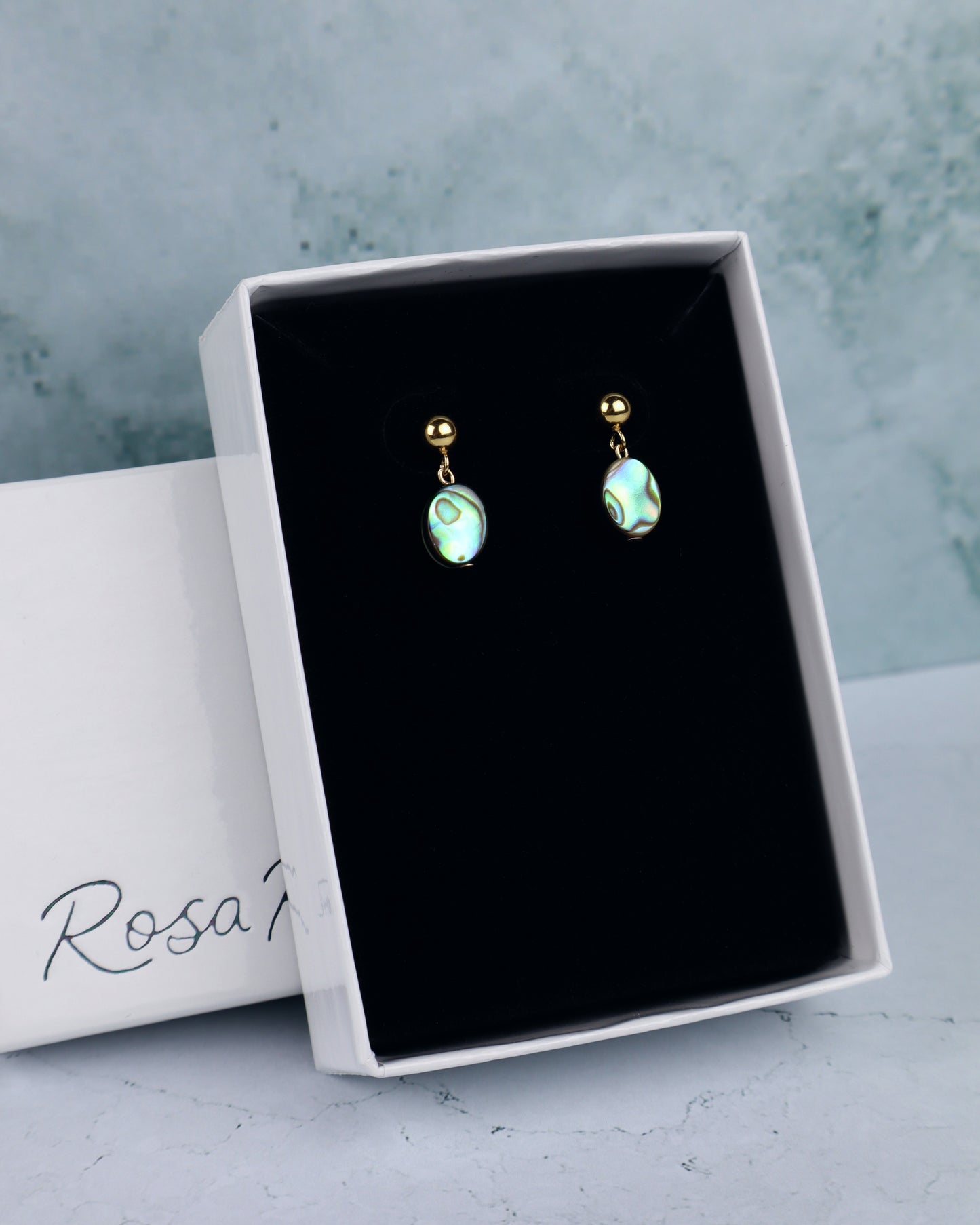 PRE ORDER! Tiny Oval Abalone Stud Earrings (Sterling Silver/ 14k Gold-Filled)