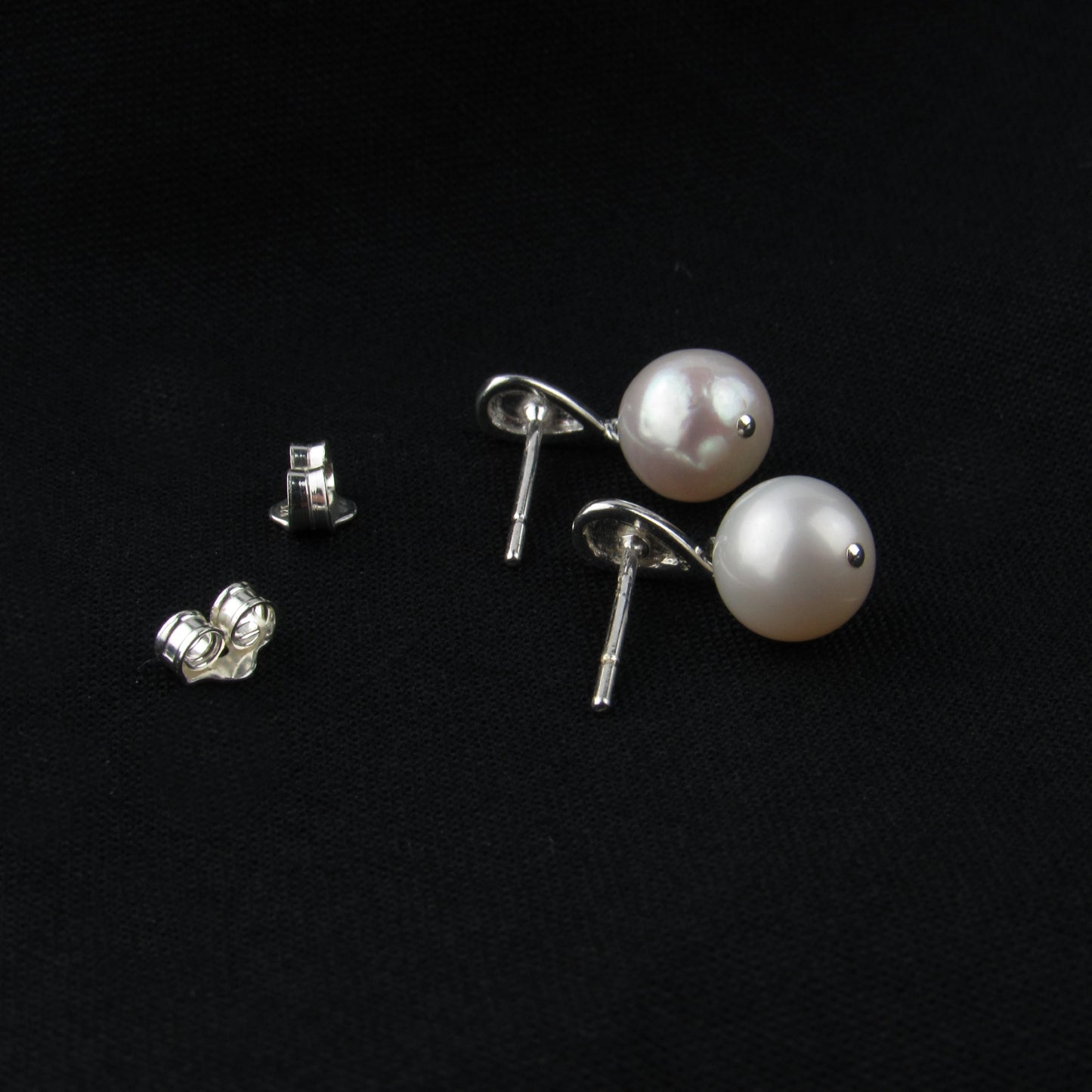 Tiny Teardrop Pearl Stud Earrings