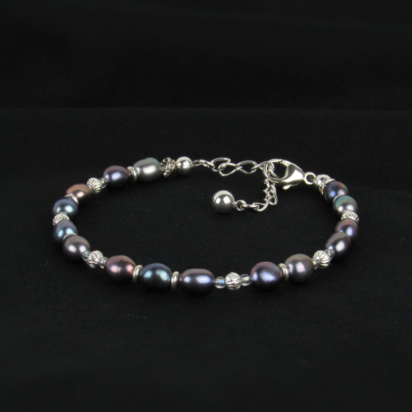 Purple Peacock Pearl Braclet